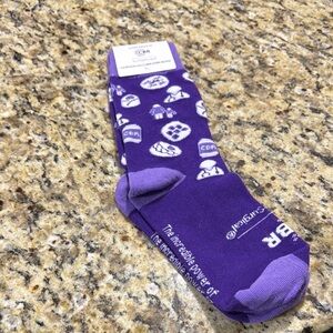 Men's Purple Socks by Cooper Surgical.